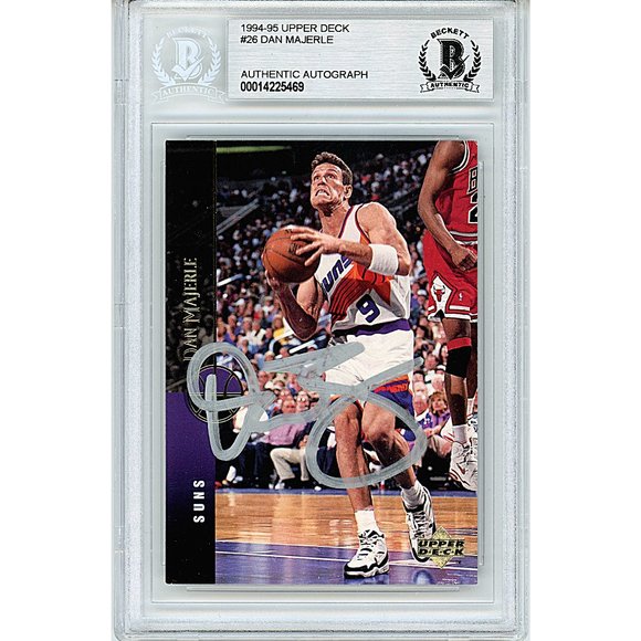 Dan Majerle Signed Suns '94-95 Upper Deck Basketball Card Beckett Autograph BAS - Picture 1 of 4